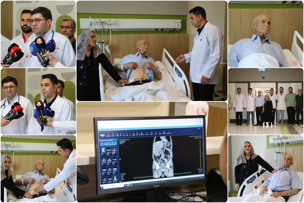 Gaziantep'te 77 yaşındaki hastanın karaciğerinden 13 santimetrelik t&uuml;m&ouml;r &ccedil;ıkarıldı