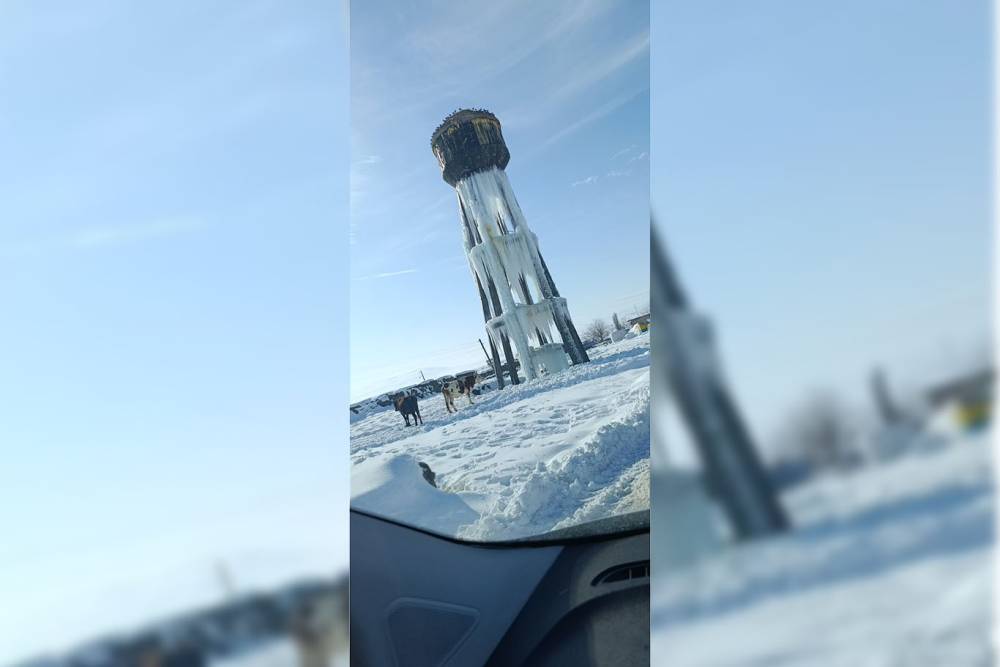 Diyarbakır&rsquo;da buz tutan su kulesi tehlike sa&ccedil;ıyor