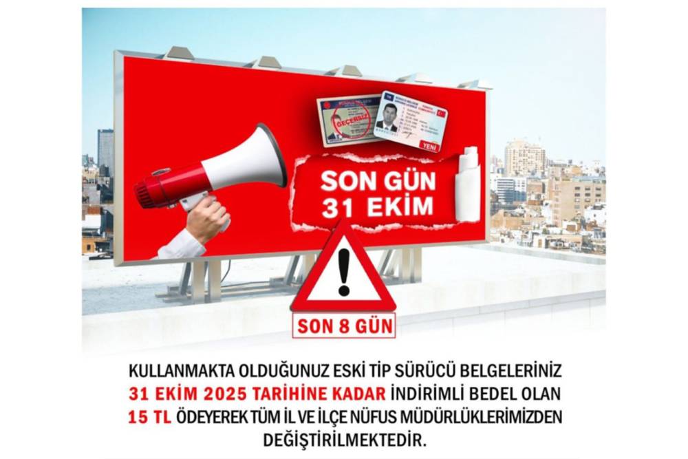 Eski tip ehliyetler için son fırsat: 31 Ekim'e dikkat!