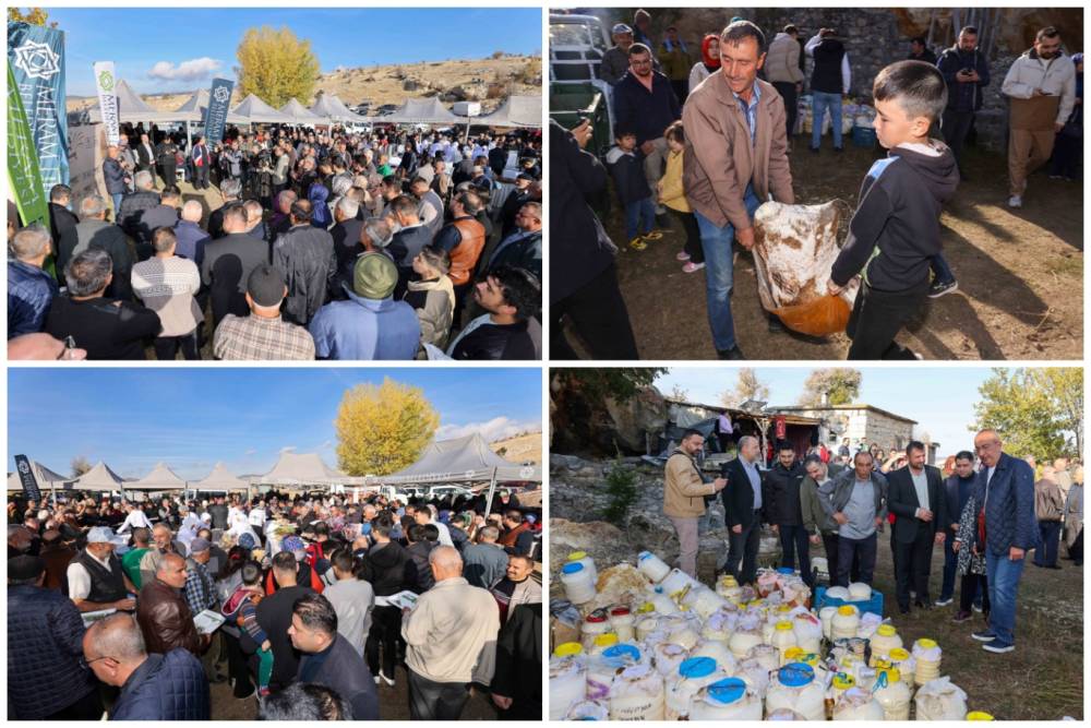 Kızılören’de asırlık “Mağaradan Peynir Çıkarma” geleneği şölen havasında yaşatıldı