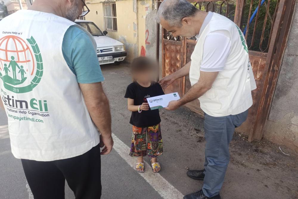 Avrupa Yetimeli’nden Hatay’da yetim ve ihtiyaç sahiplerine nakdi destek